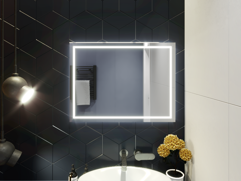 Зеркало с подсветкой в ванную комнату Гралья